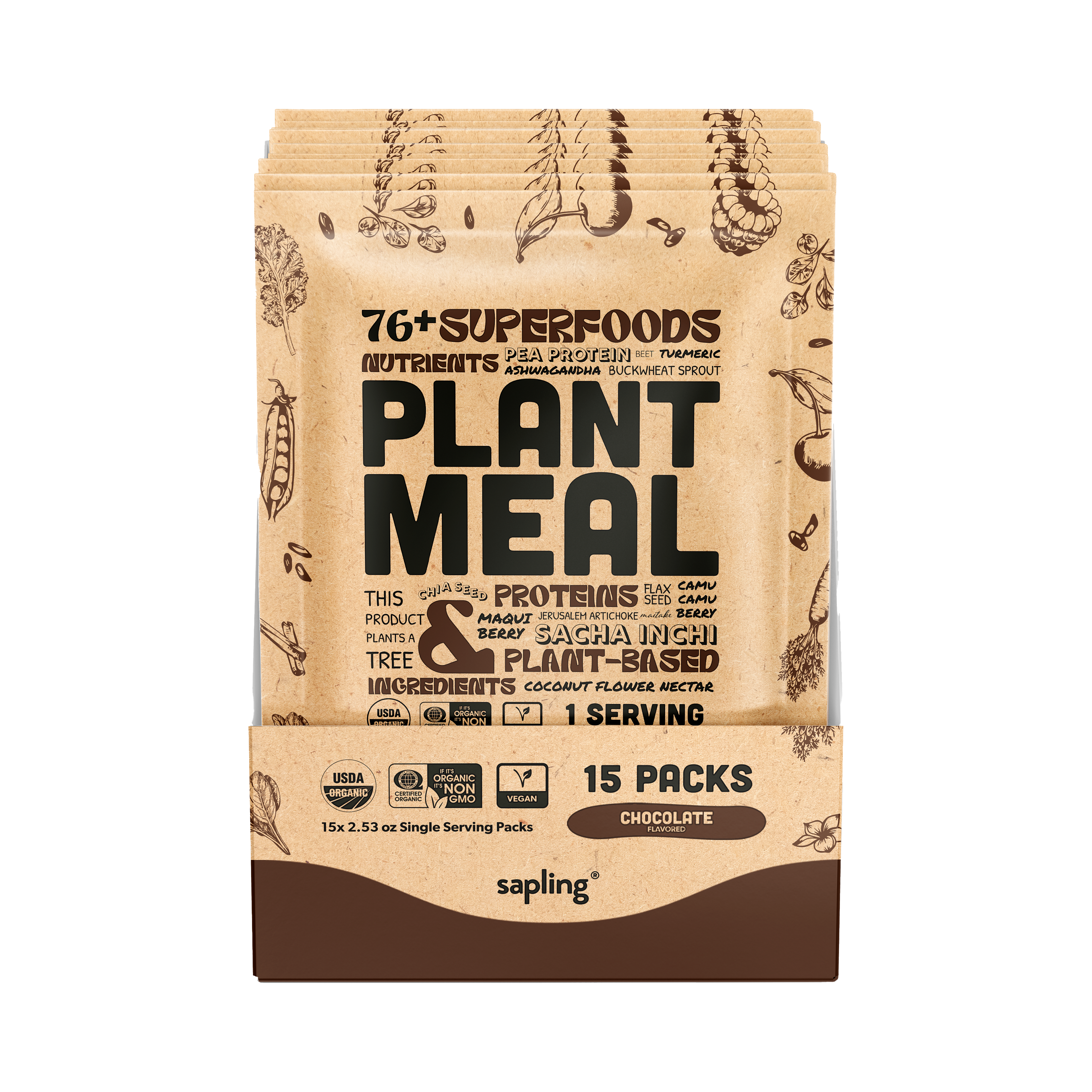 Plant Meal Travel Packs Chocolate