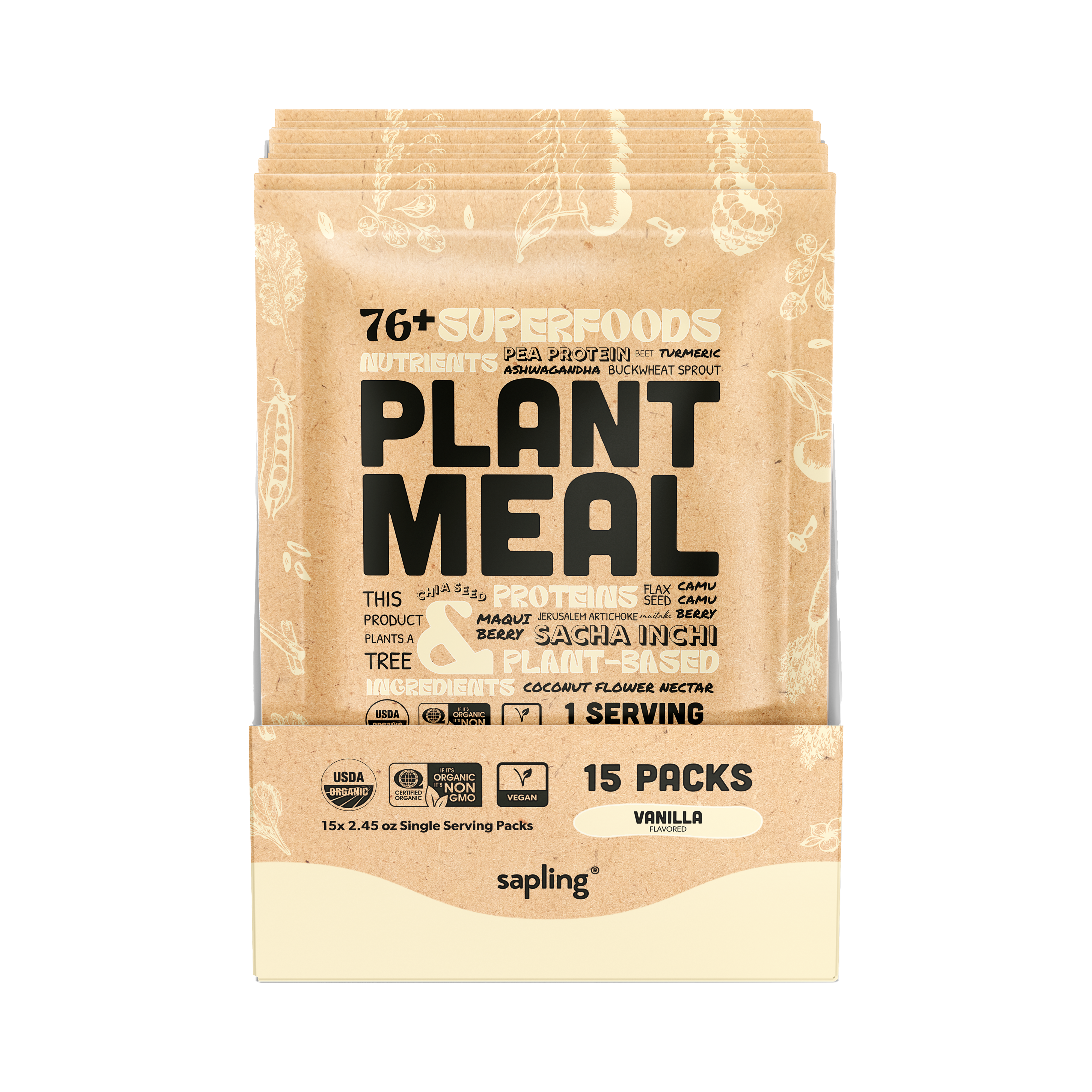 Plant Meal Travel Packs Vanilla